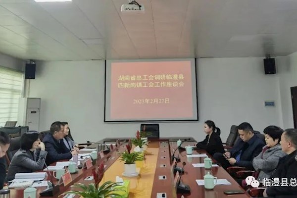 湖南省总工会调研组来临开展“县级工会加强年”专项调研